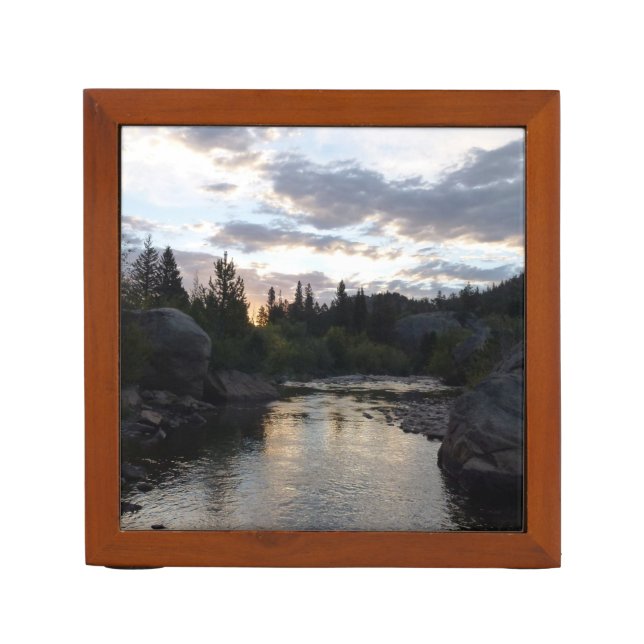 Big Thompson River at Sunrise Desk Organizer (Front)