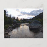 Big Thompson River at Sunrise Postcard