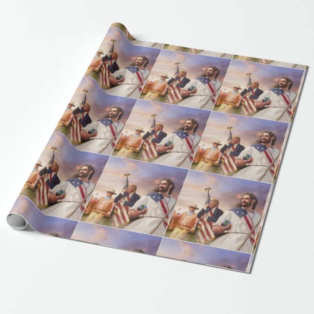BIG THREE WRAPPING PAPER (Unrolled)