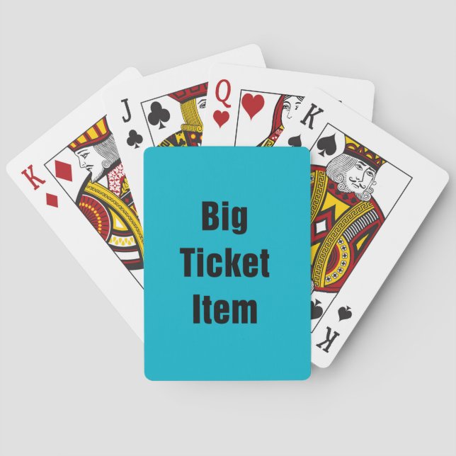 Big Ticket Item Poker Cards (Back)