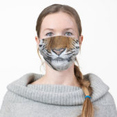 Big Tiger Nose and Mouth Adult Cloth Face Mask (Worn)