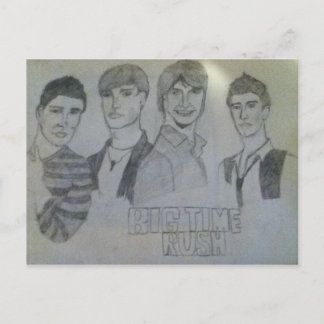 Big time Rush post card