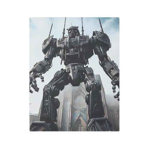 Big Titan Robot Metal Print