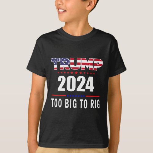 Big To Rig Saying Trump 2024 Funny Trump Quote 1  T_Shirt