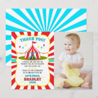 Big Top Circus Carnival 1st Birthday Photo