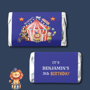 Big Top Circus Carnival Fifth (Any Year) Birthday  Hershey's Miniatures