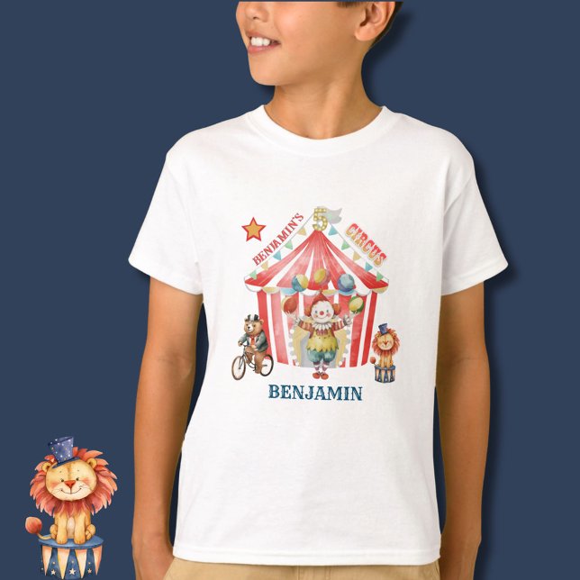 Big Top Circus Carnival Fifth Birthday T-Shirt (Creator Uploaded)