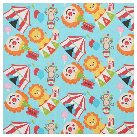 Circus Fabric Zazzle