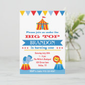 Big Top Circus Invitation (Standing Front)