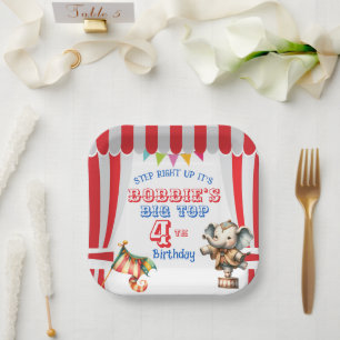 Big Top Circus Paper Plate