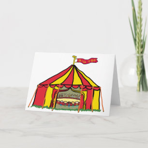 Big Top Circus Tent Card