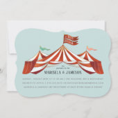 Big Top Circus Tent Couples Baby Shower Invitation (Front)