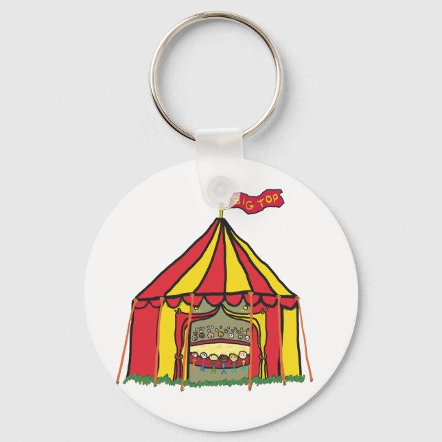 Big Top Circus Tent Keychain (Front)