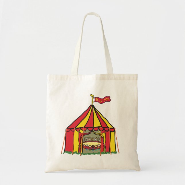 Big Top Circus Tent Tote Bag (Front)