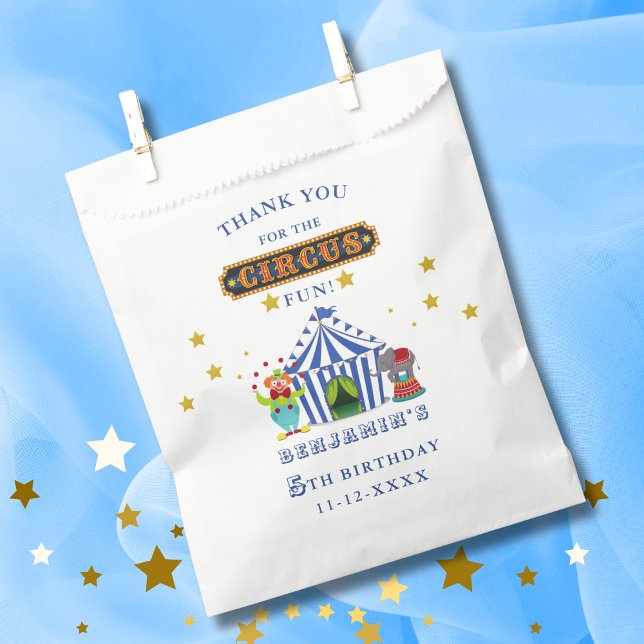 Big Top Come One Come All Birthday Circus Favor Bag (Creator Uploaded)
