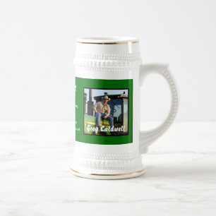 BIG TRACTOR WHITE CERAMIC STEIN