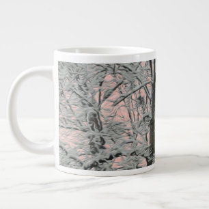 Big Tree In Snow Giant Coffee Mug