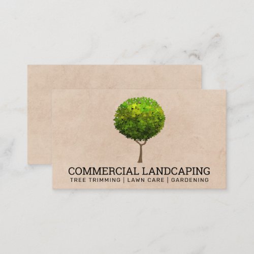 Big Tree Logo  Landscaping Tree Services Business Card