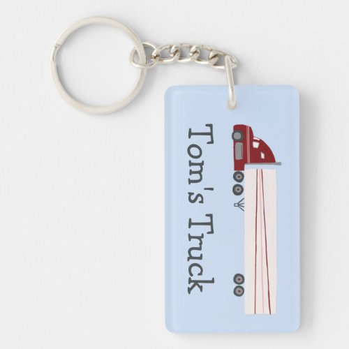 Big Truck 18 Wheeler Semi Rig CUSTOMIZE IT  Keychain