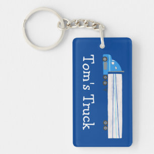 Big Truck 18 Wheeler Semi Rig CUSTOMIZE IT Keychain