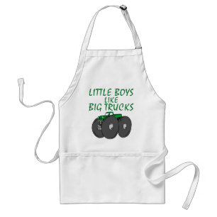 Big Trucks Adult Apron