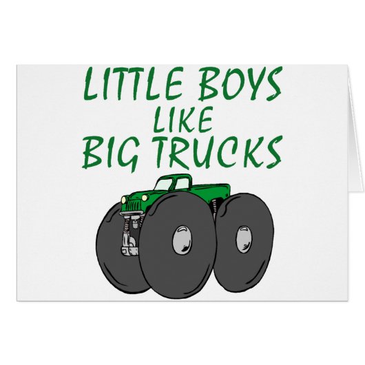Big Trucks Cards (Front Horizontal)