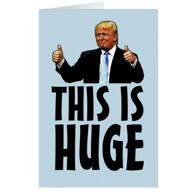 BIG TRUMP BIRTHDAY GIANT BIRTHDAY CARD (Front)