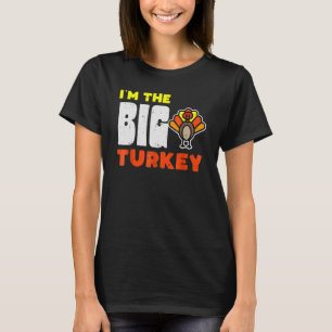 Big Turkey Cute Thanksgiving Matching Family Mom D T-Shirt