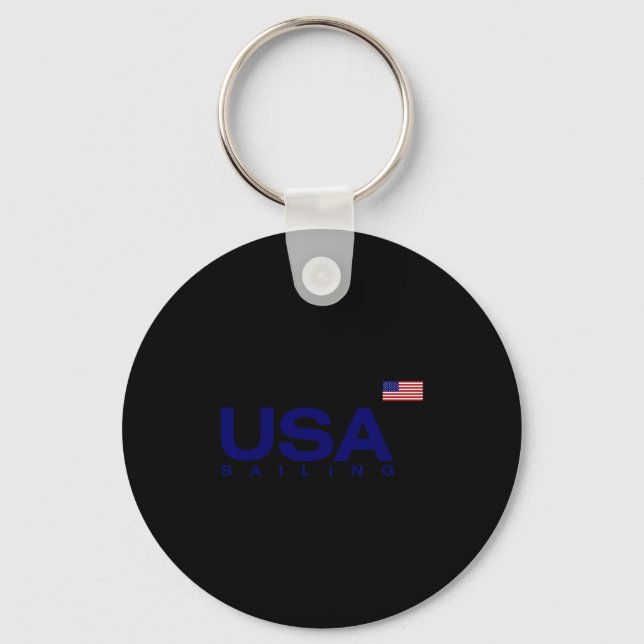 Big Usa Sailing  Keychain (Front)