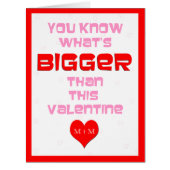 Big Valentines Day Cards Personalized (Front)