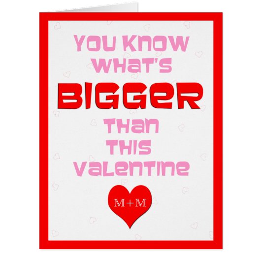 Big Valentines Day Cards Personalized (Front)