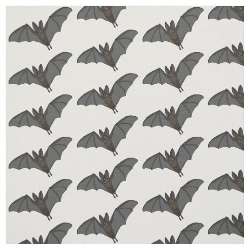 Big vampire bat cartoon illustration fabric
