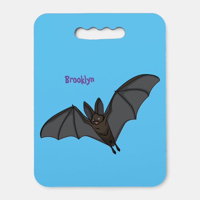 Big vampire bat cartoon illustration  seat cushion (Front Vertical)
