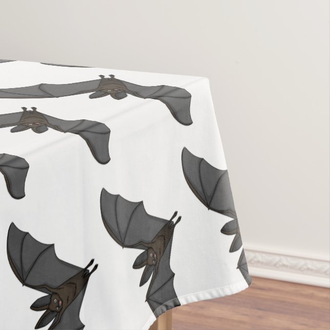 Big vampire bat cartoon illustration  tablecloth (In Situ)
