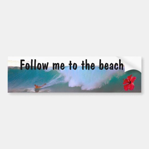 Big Wave Beach Day Bumper Sticker