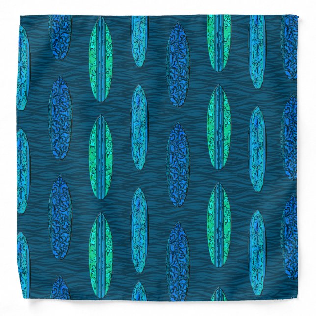 Big Wave Hawaiian Surfboards Bandana (Front)