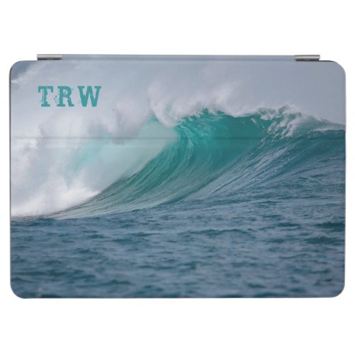 Big Wave Monogrammed Ocean Water iPad Air Cover