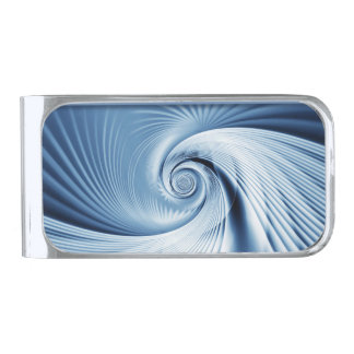 Big Wave Silver Finish Money Clip