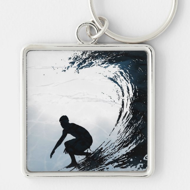 Big Wave Surfer Keychain (Front)