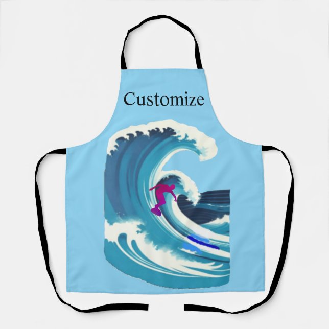 Big Wave Surfer Thunder_Cove Apron (Front)