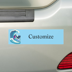 Big Wave Surfer Thunder_Cove Bumper Sticker