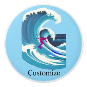 Big Wave Surfer Thunder_Cove Ceramic Knob