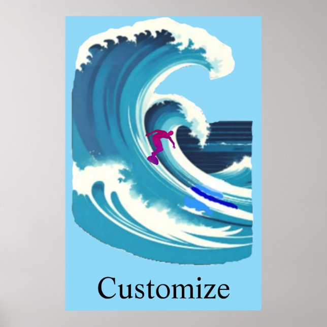 Big Wave Surfer Thunder_Cove Poster (Front)
