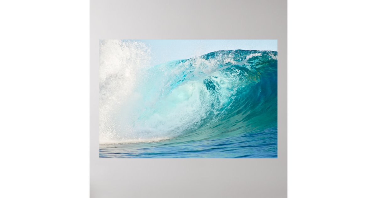 Big wave surfing break poster | Zazzle