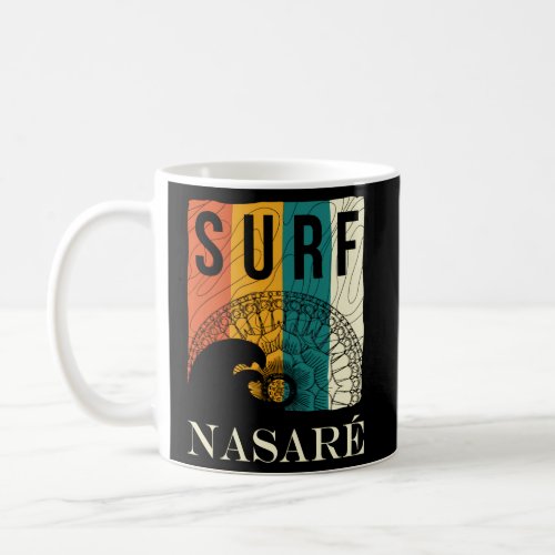 Big Wave Surfing Nazare Portugal Coffee Mug