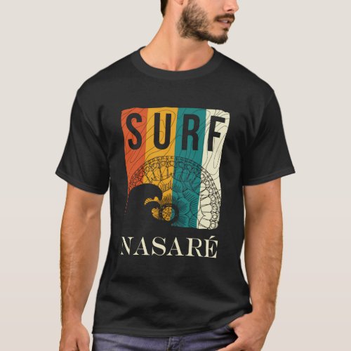 Big Wave Surfing Nazare Portugal T_Shirt