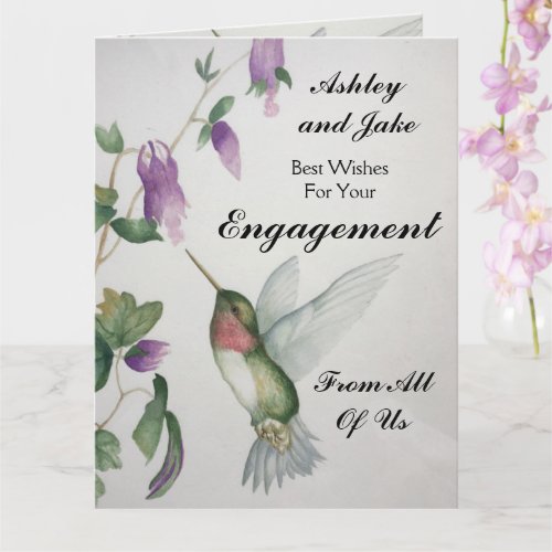 BIG Wedding Engagement From All Of Us Card