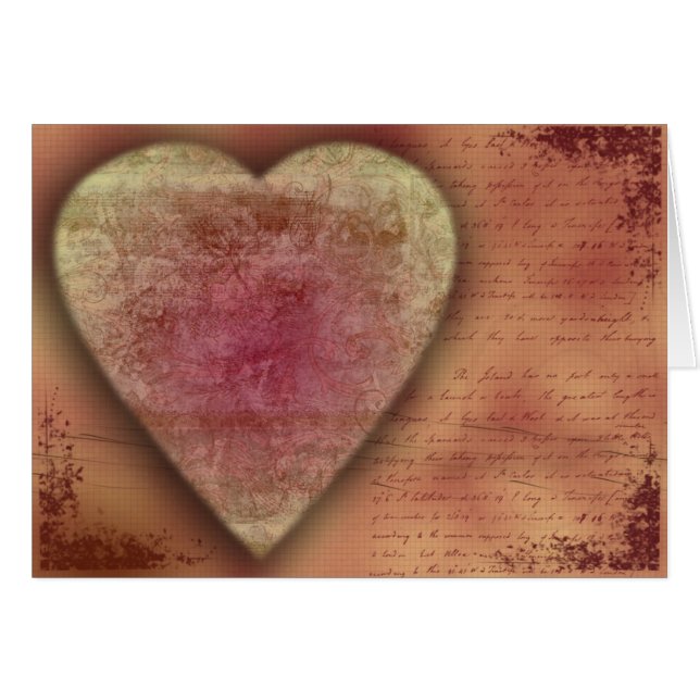 Big Wedding (or Valentine) Heart Cards (Front Horizontal)