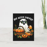 Big Ween Energy Funny Ghost Drink Pumpkin Spice La Card