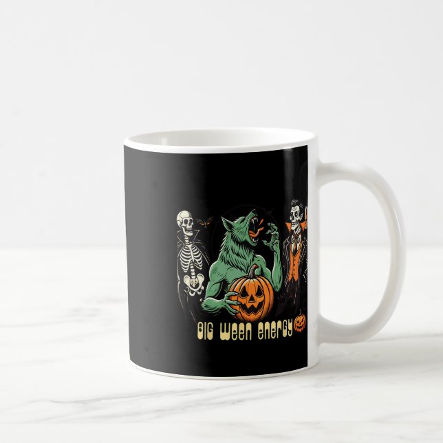 Big Ween Energy Halloween Party For Horror Fans  Coffee Mug (Right)